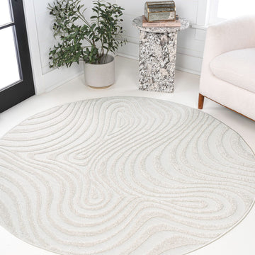 Maribo Abstract Groovy Striped Area Rug